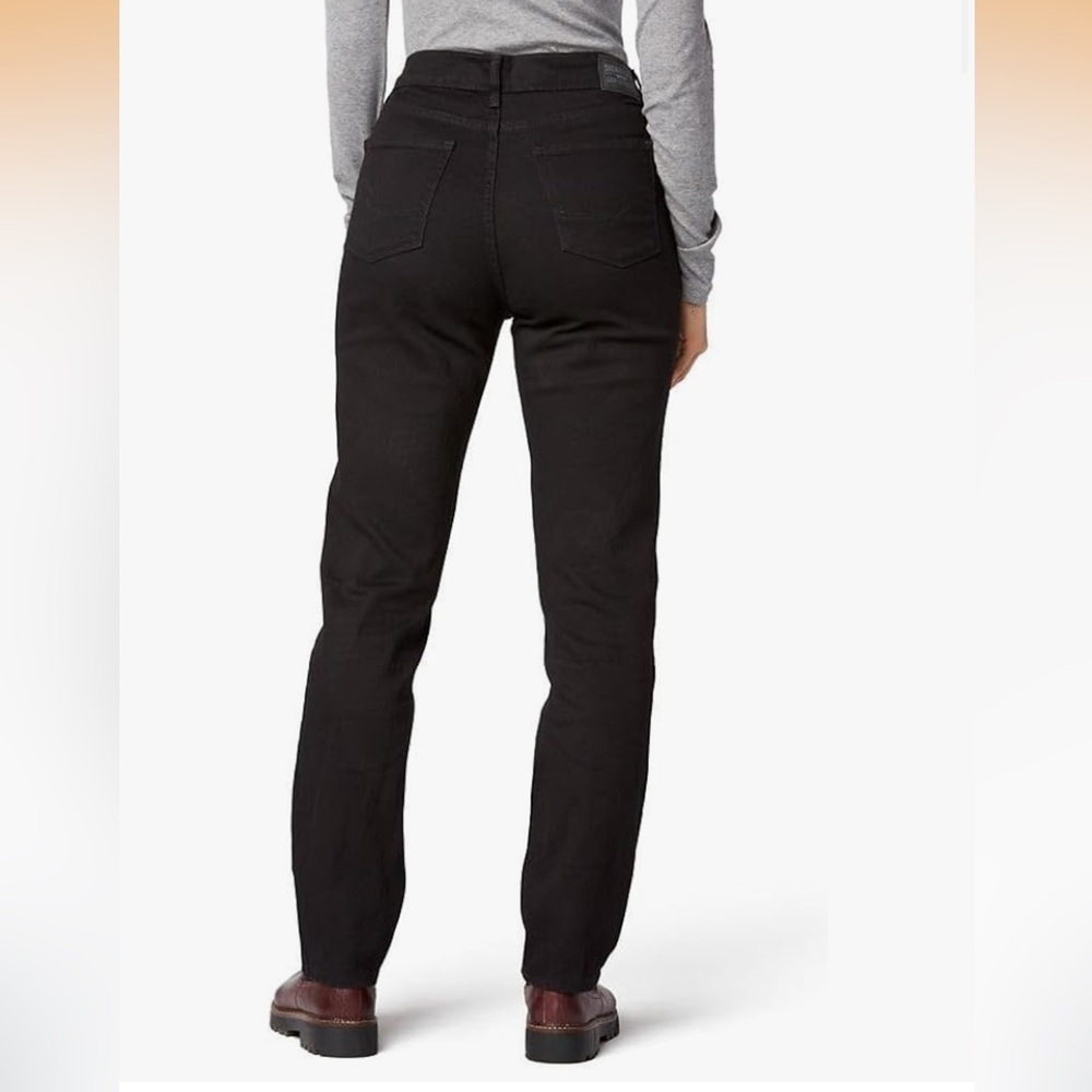 NWT Levi Strauss Signature Black High-Rise Straight Jeans Size 20 - Picture 2 of 6